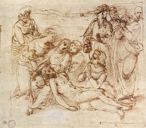 Lamentation Scene by Raffaello Sanzio Raphael